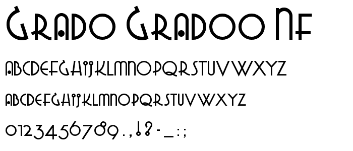 Grado Gradoo NF font
